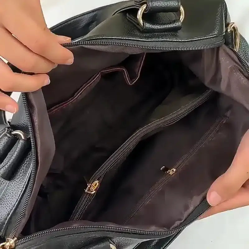 Grand sac à main bandoulière femme intérieur