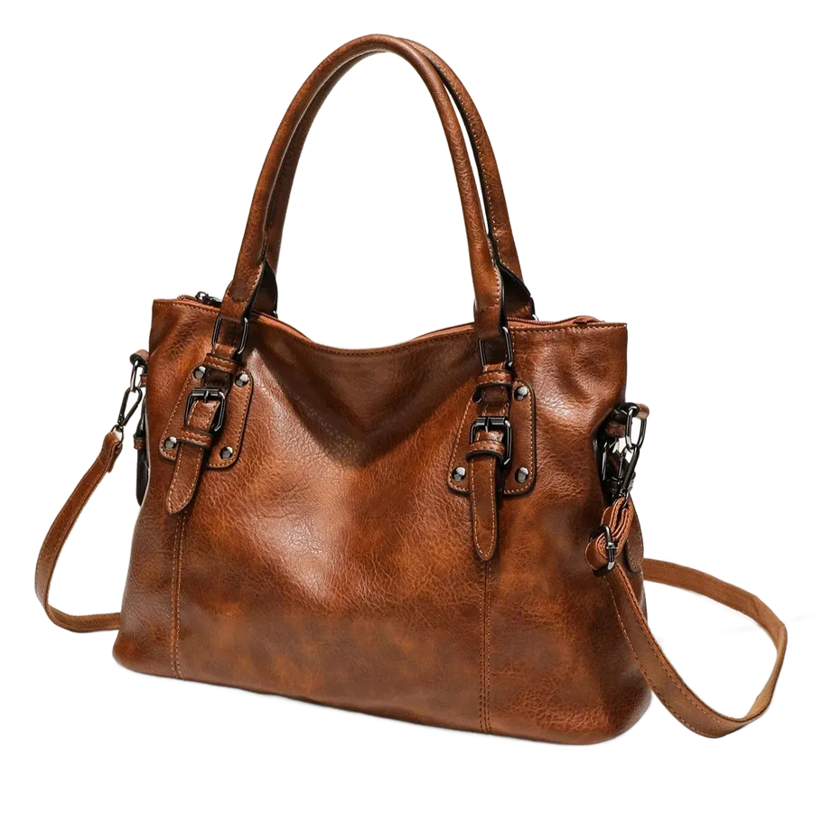 Grand sac bandoulière fourre-tout style rétro vintage