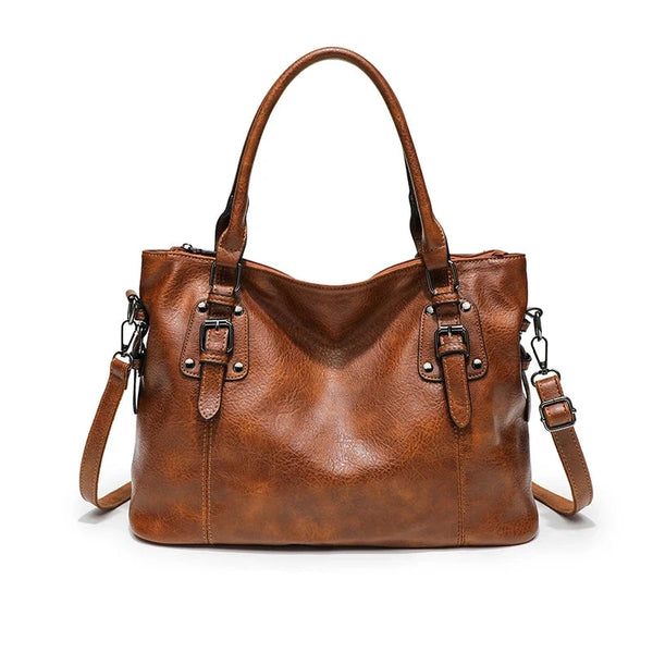 Grand sac bandoulière fourre-tout style rétro