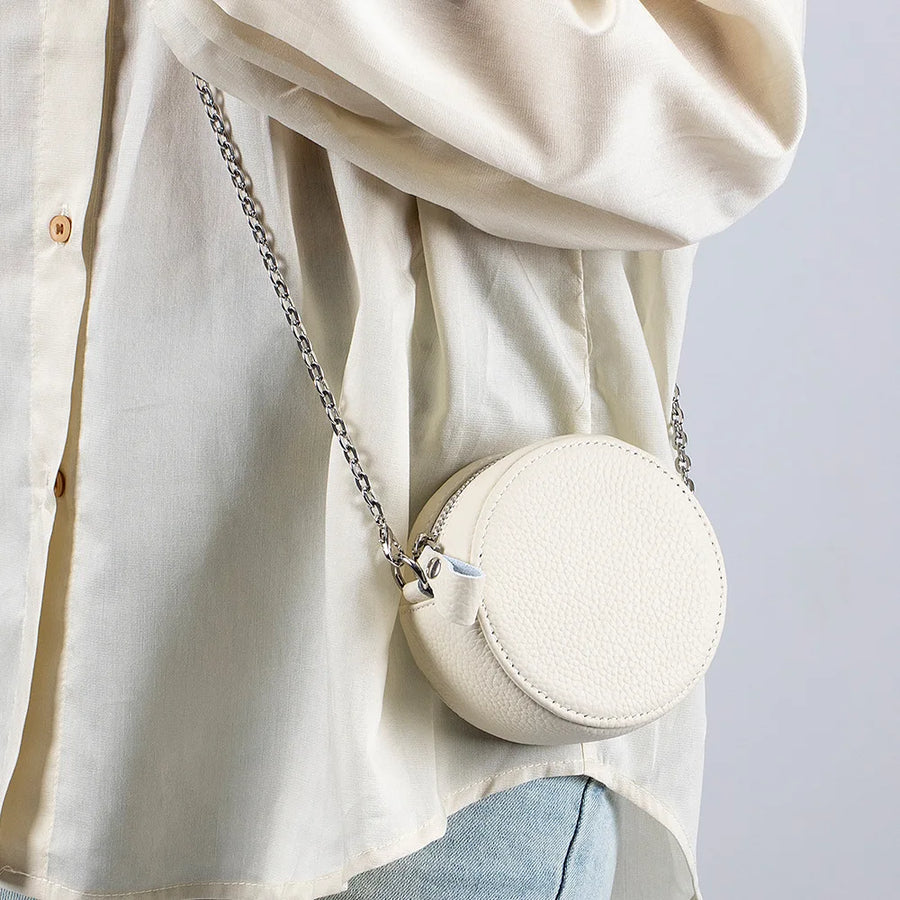 Mini-sac rond à bandoulière femme