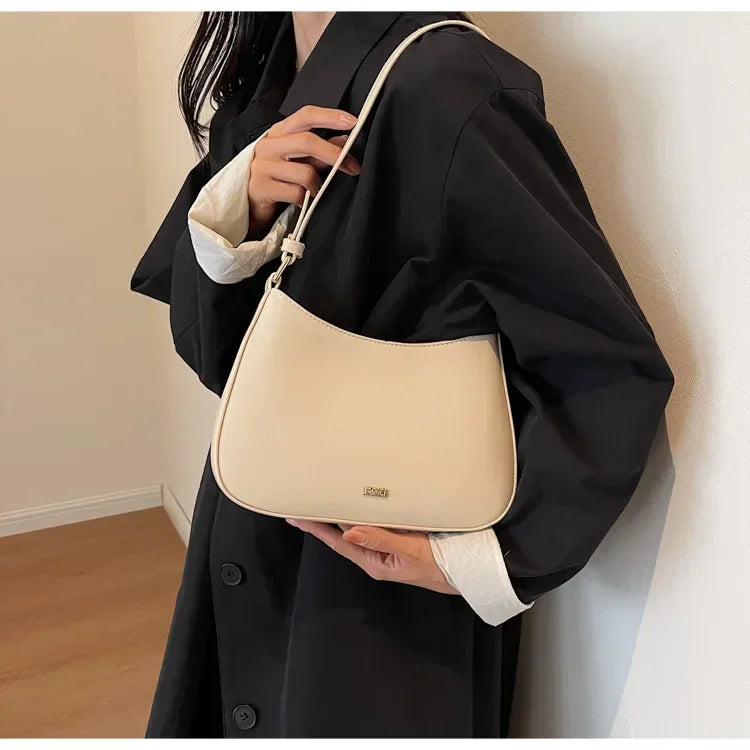 Petit sac à main en cuir blanc femme