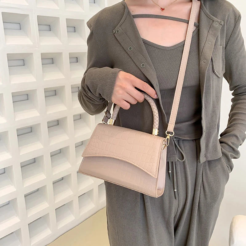 Petit sac à main tendance beige femme
