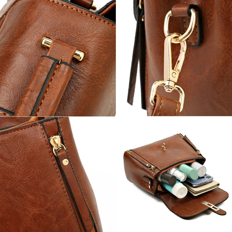 Petit sac bandoulière en cuir pour femme détails