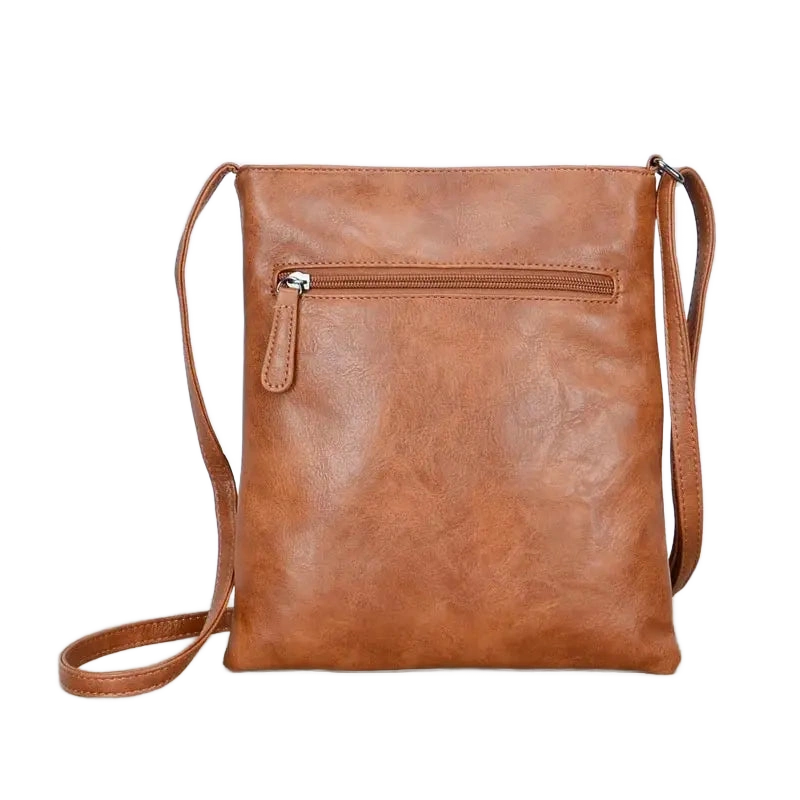 Petit sac en cuir bandoulière femme arrière