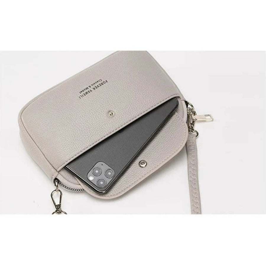 Petit sac en cuir bandoulière pour femme téléphone