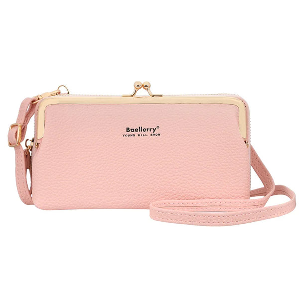 Pochette portefeuille femme rose