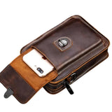 Pochette téléphone cuir homme poche avant