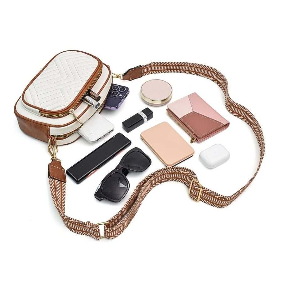 Sac à bandoulière pour femme blanc rangement