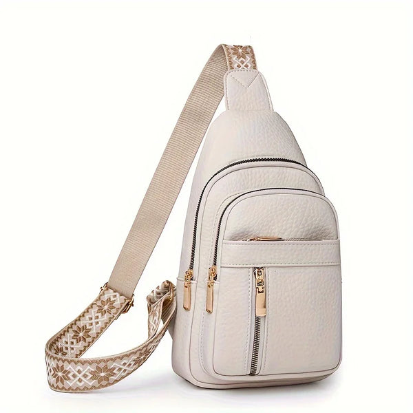 Sac à dos bandoulière femme blanc