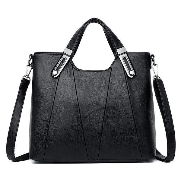 Sac à main avec anse et bandoulière noir