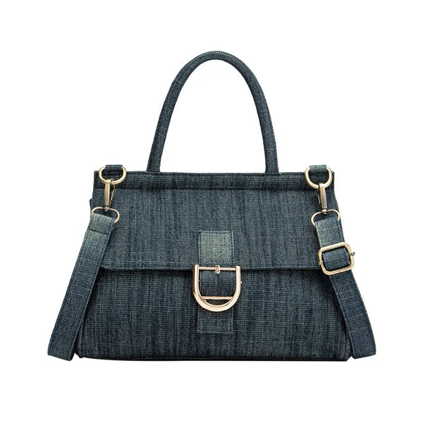 Sac à main bandoulière en jean bleu