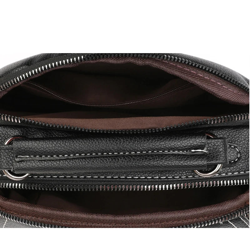 Sac à main bandoulière original noir intérieur