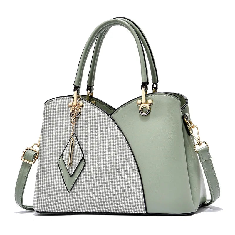 Sac à main bandoulière style luxe vert