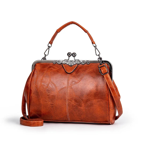 Sac à main bandoulière vintage camel