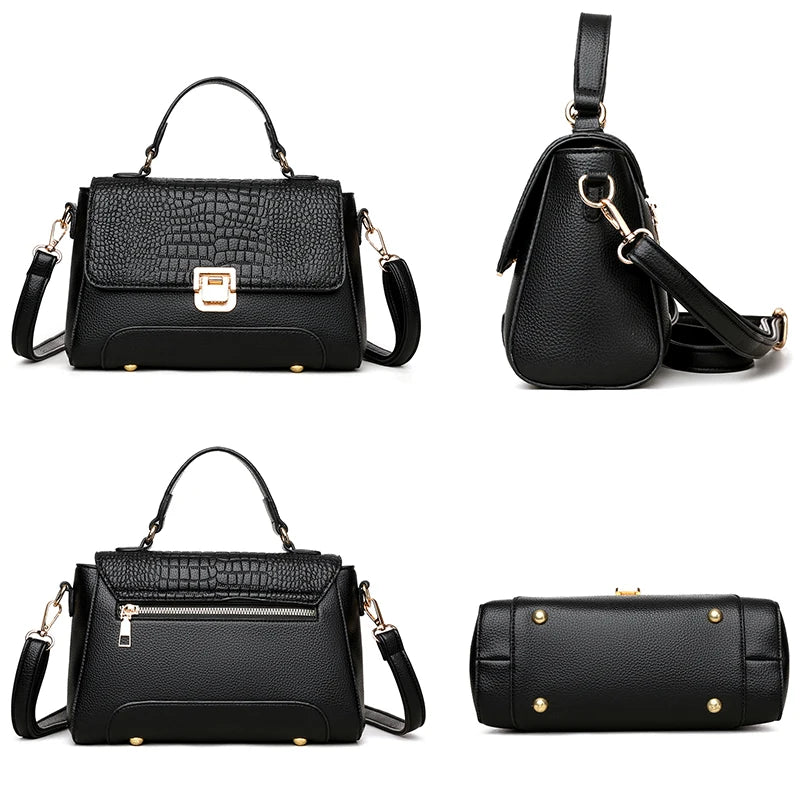 Sac à main en cuir souple femme détails