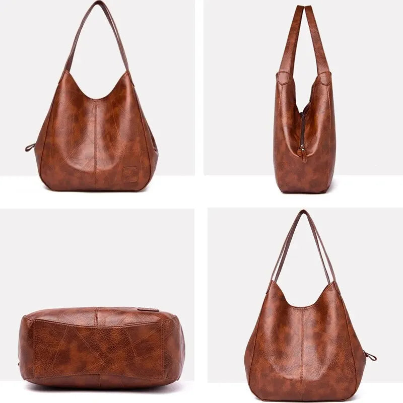 Sac à main en cuir vintage 4 images