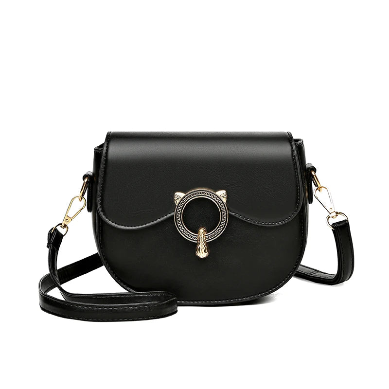 Sac bandoulière besace femme noir