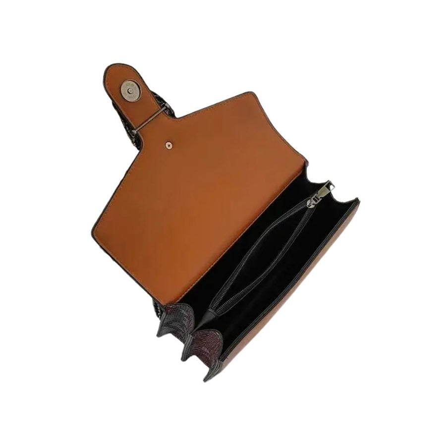 Sac bandoulière chaine femme intérieur