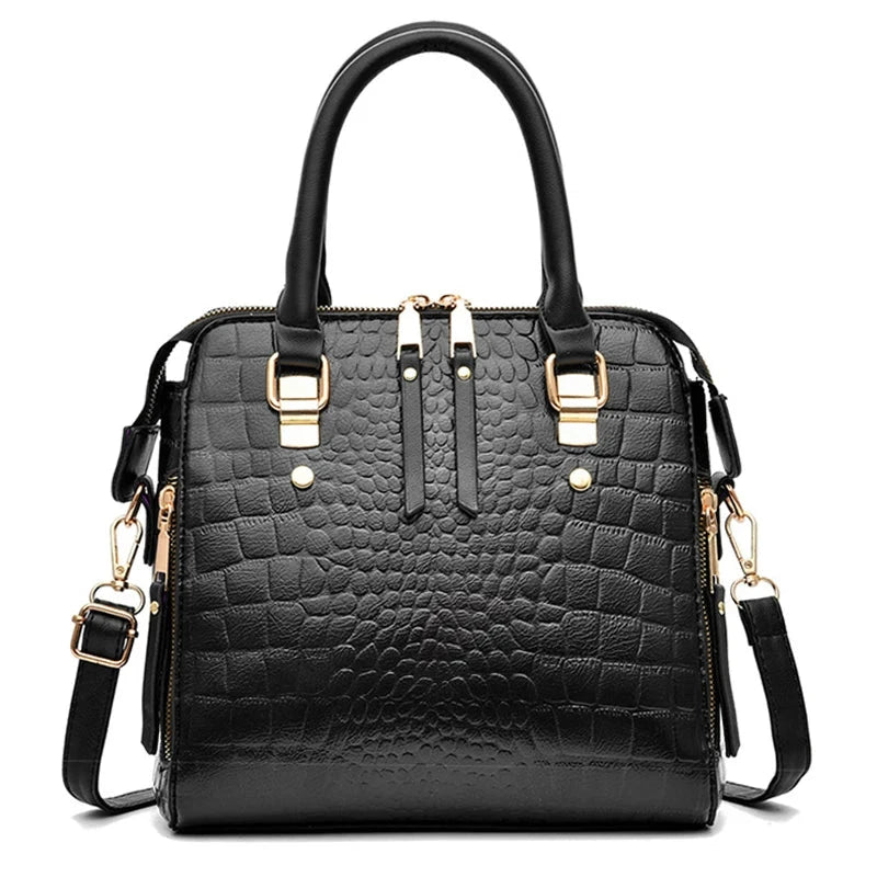 Sac bandoulière croco fantaisie femme