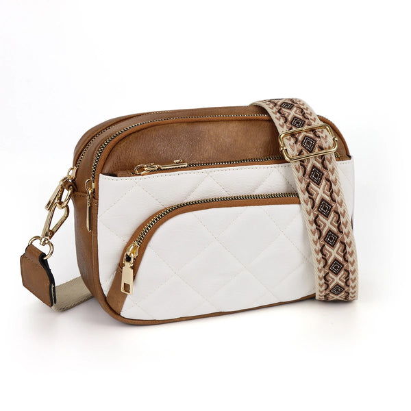 Sac bandoulière pour femme style casual blanc