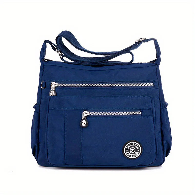 Sac bandoulière femme en tissu bleu marine