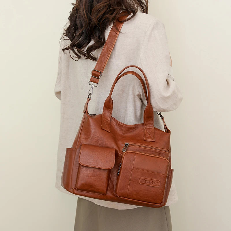 Sac bandoulière grand format femme à l'épaule