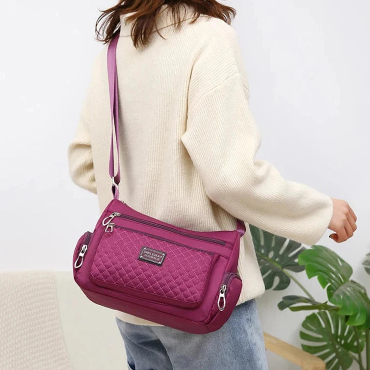 Sac bandoulière multi poches femme