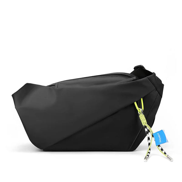 Sac bandoulière en nylon imperméable noir
