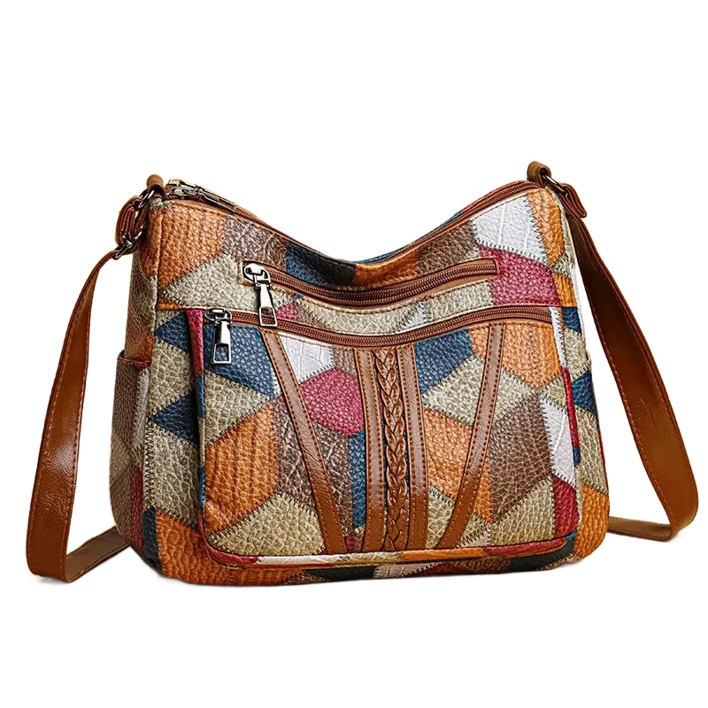 Cuir Vintage Sac A Main Pour Cours Femme LUCIE Sac à Main De Cours