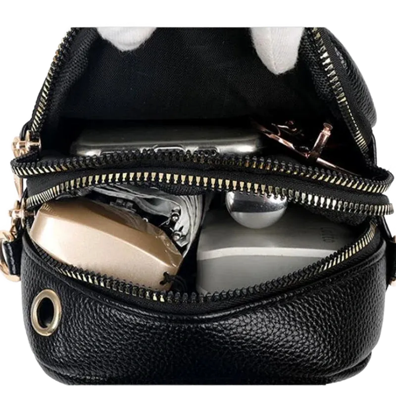 Sac bandoulière pochette pour femme noir