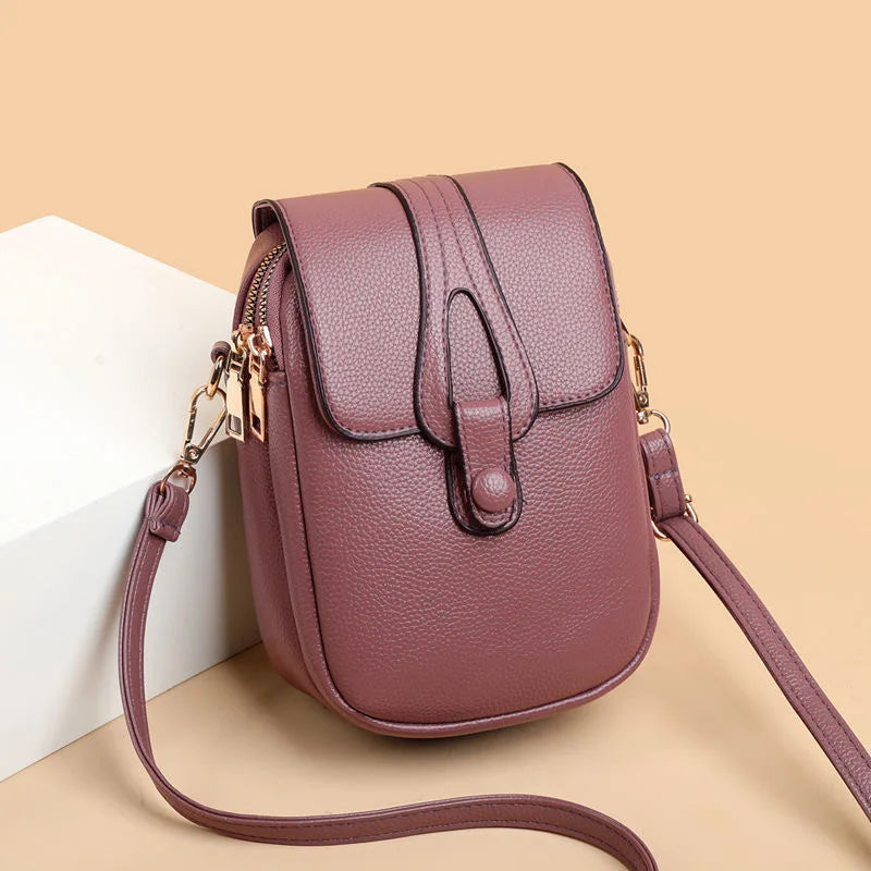 Sac bandoulière pochette pour femme violet