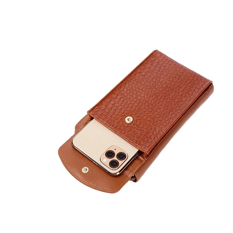 Sac bandoulière porte cartes et téléphone à plat