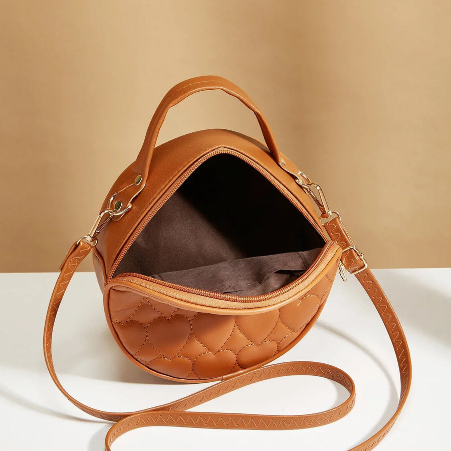 Sac bandoulière rond intérieur