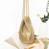 Sac bandoulière strass doré de soirée
