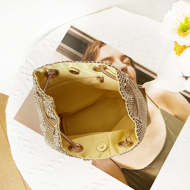 Sac bandoulière strass intérieur