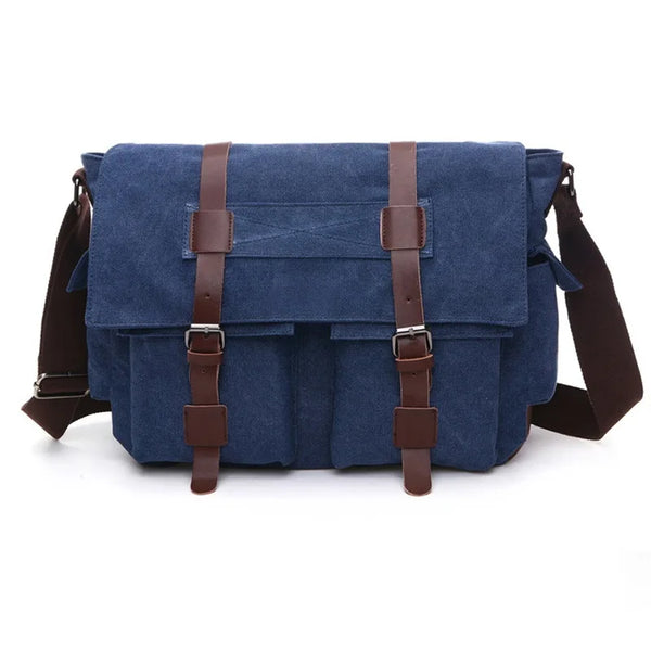 Sac en bandoulière vintage bleu