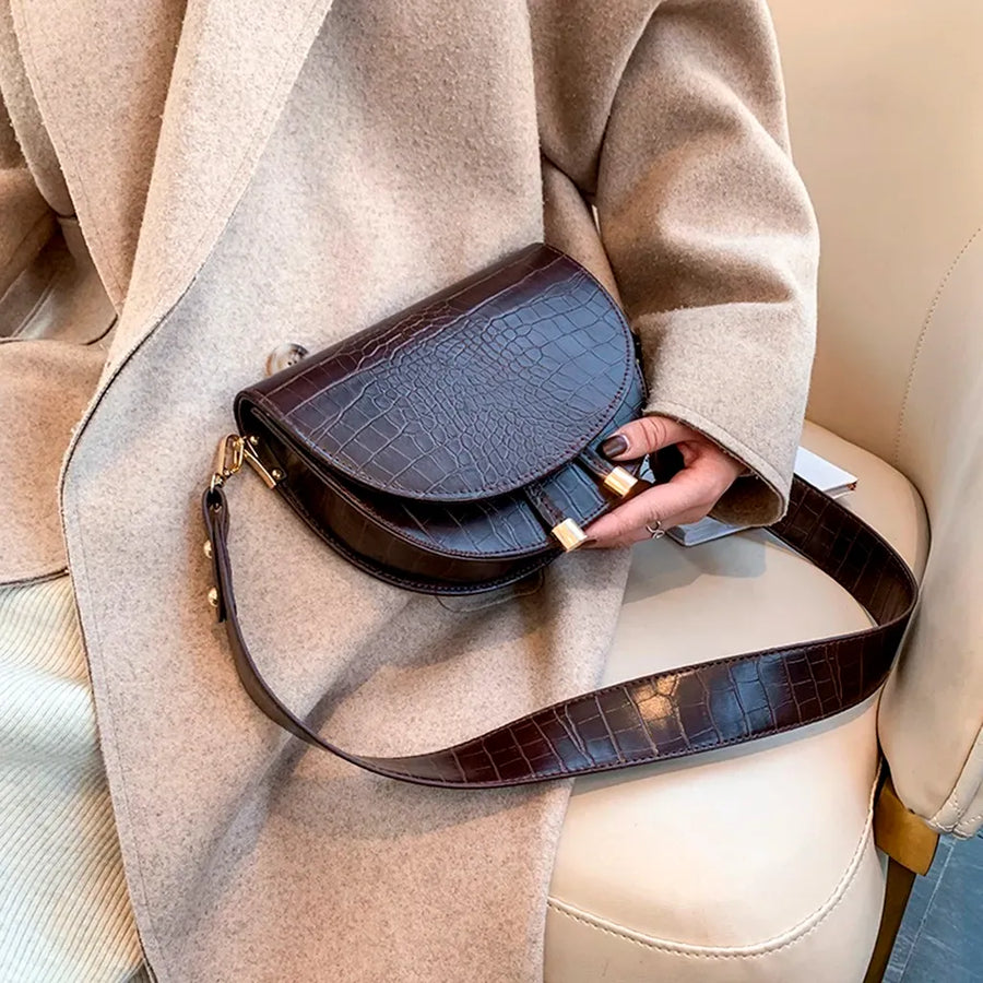Sac besace bandoulière femme marron foncé femme