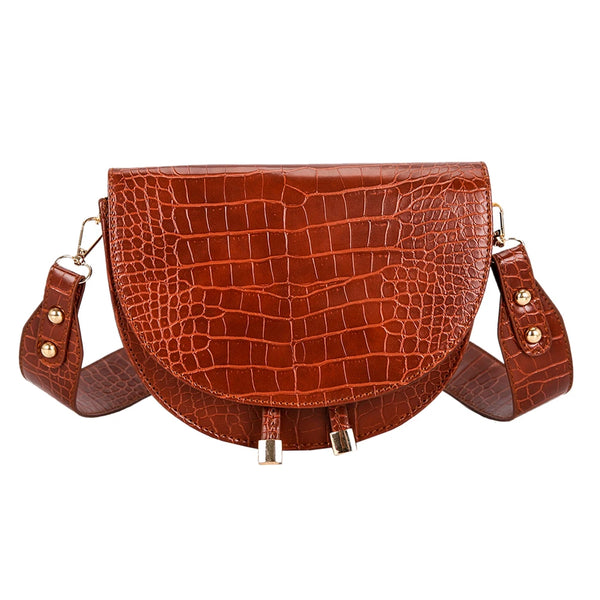 Sac besace bandoulière femme marron