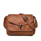 Sac besace en cuir pour femme marron