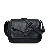 Sac besace en cuir pour femme noir