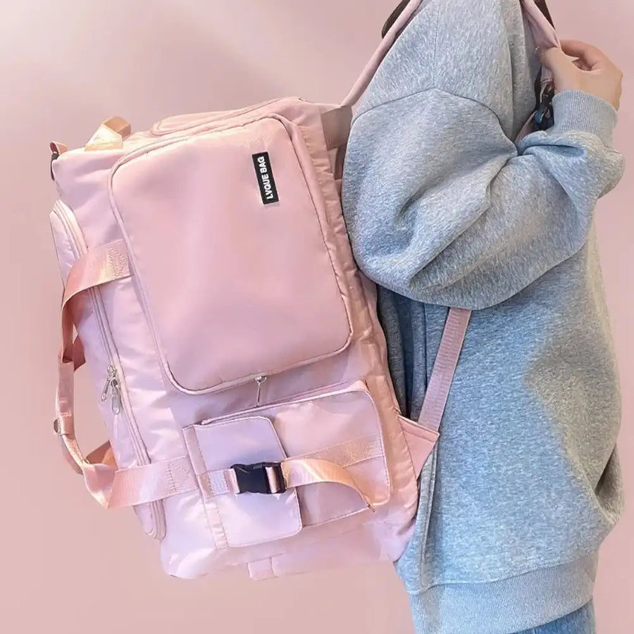 Sac de voyage femme convertible porté