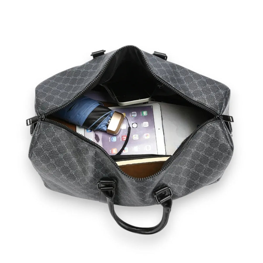Sac de voyage mixte en similicuir rempli