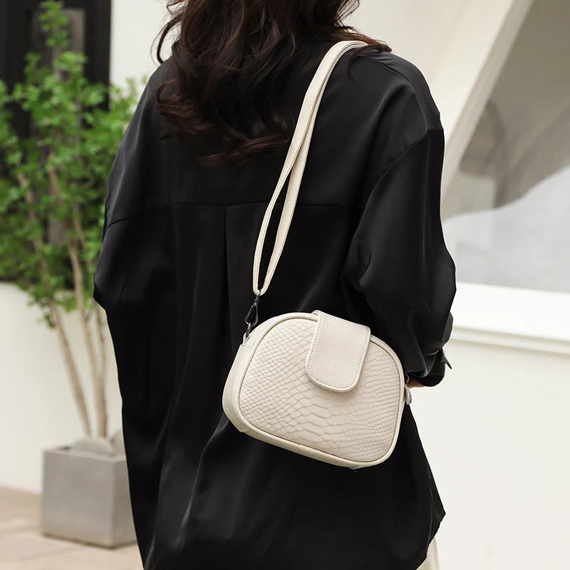 Sac en bandoulière femme cuir véritable beige