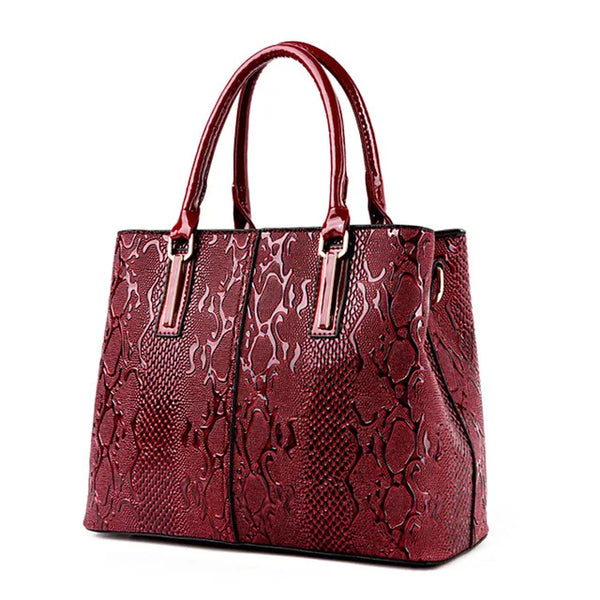 Sac fourre-tout bandoulière femme rouge
