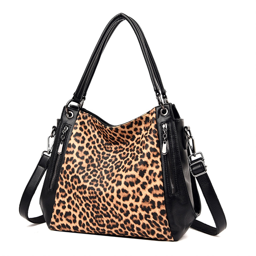 Sac léopard bandoulière femme