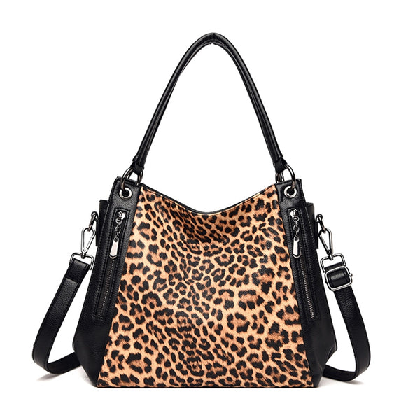 Sac léopard bandoulière