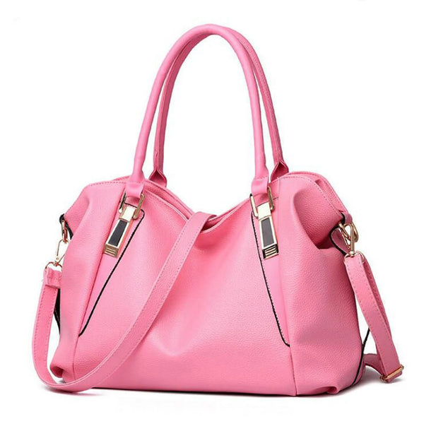 Sac à main bandoulière femme de grande capacité rose