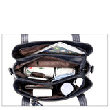 Sac à main bandoulière noir avec pendentif chat intérieur