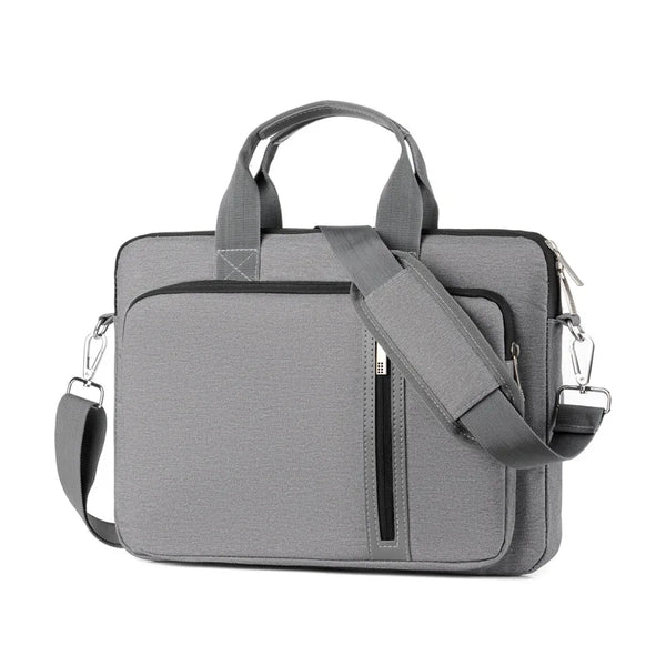 Sac ordinateur bandoulière gris