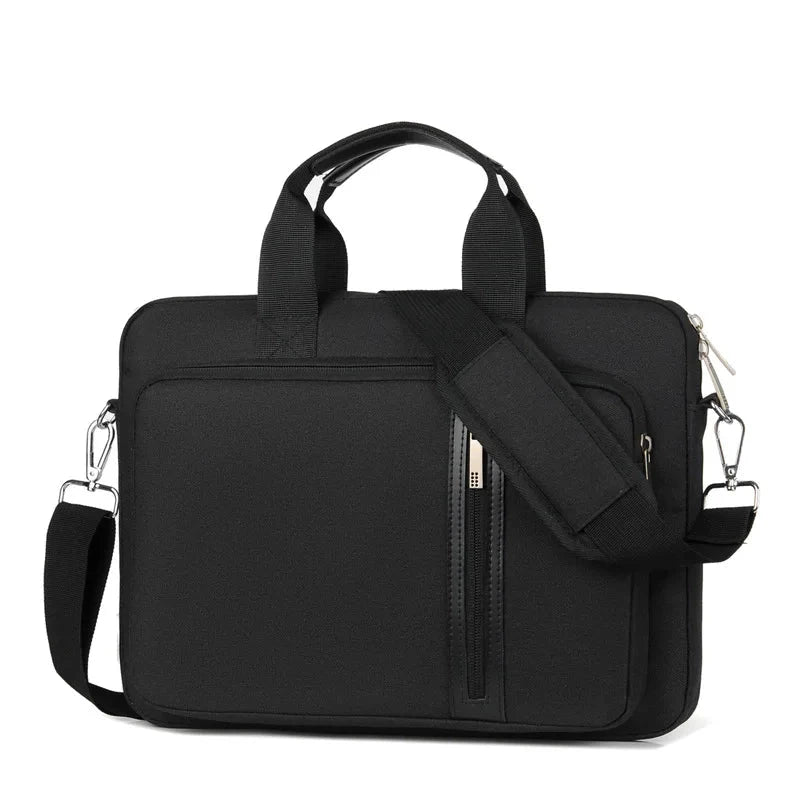 Sac ordinateur bandoulière noir